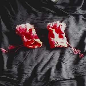 Hand Warmer Suede Gloves